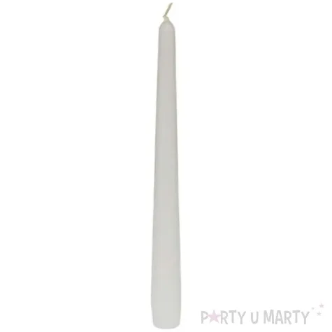 swieca stozkowa classic biala bolsius 24cm x 100szt