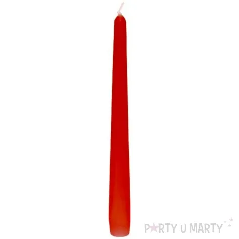 swieca stozkowa classic czerwona bolsius 240 23 mm 100 szt