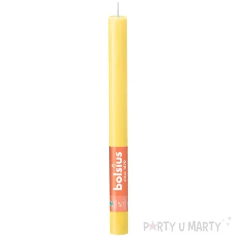 swieca stozkowa classic ecru bolsius 23 mm 27 cm