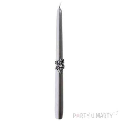 swieca stozkowa classic sniezka szara adpal 29 cm