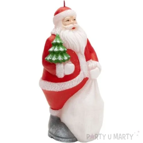 swieca swiety mikolaj z workiem bartek candles 180 mm