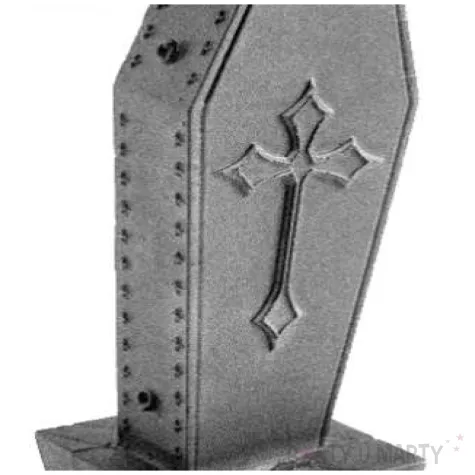 swieca trumna z krzyzem stalowa perla candellana