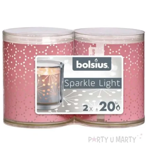 swieca w ozdobnym opakowaniu sparkle light koronka bolsius 64 50 mm 2 szt