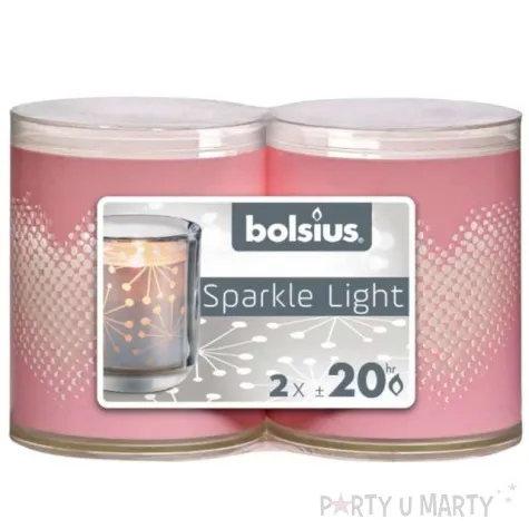 swieca w ozdobnym opakowaniu sparkle light serce bolsius 64 50 mm 2 szt