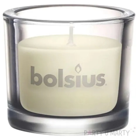 swieca w szkle classic kremowa bolsius 80 92 mm