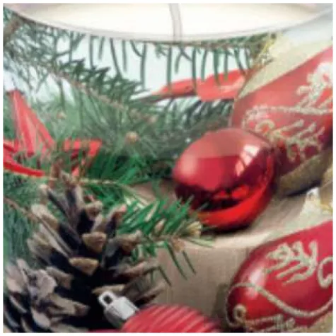 swieca w szkle czerwone bombki paw 94 79 mm