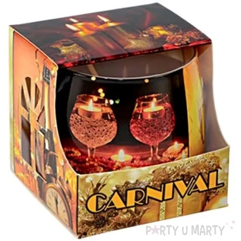 swieca w szkle karnawal adpal 70 80 mm