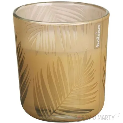 swieca w szkle kremowa wanilia bezowa bolsius 80 mm