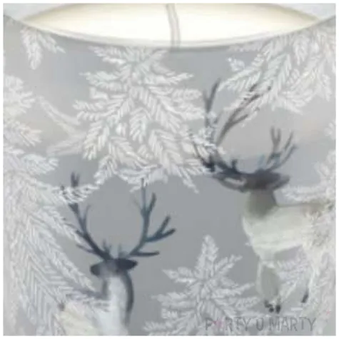 swieca w szkle reniferowy las paw