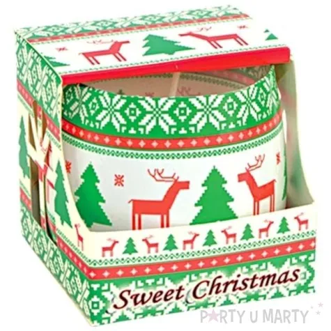 swieca w szkle slodkie swieta adpal 70 80 mm