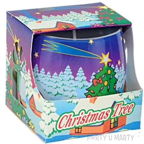 swieca w szkle swiateczne drzewko adpal 70 80 mm