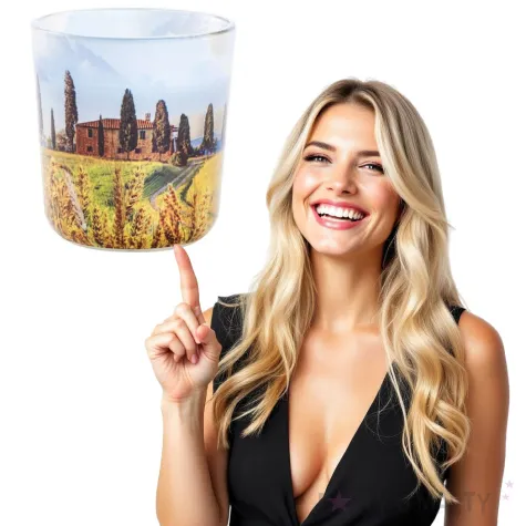 swieca w szkle toskania xl cytronella i bazylia bolsius 97 mm