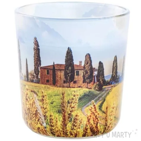 swieca w szkle toskania xl cytronella i bazylia bolsius 97 mm