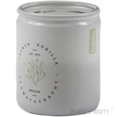 swieca w szkle waniliowe marzenie biala bolsius 82 mm