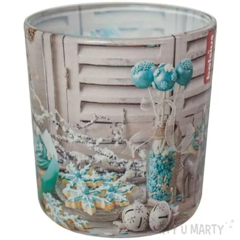 swieca w szkle zimowa aura wanilia bolsius 80 mm