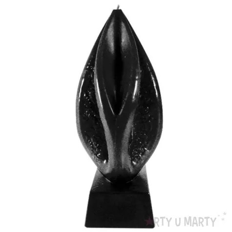 swieca wagina czarny metalik candellana