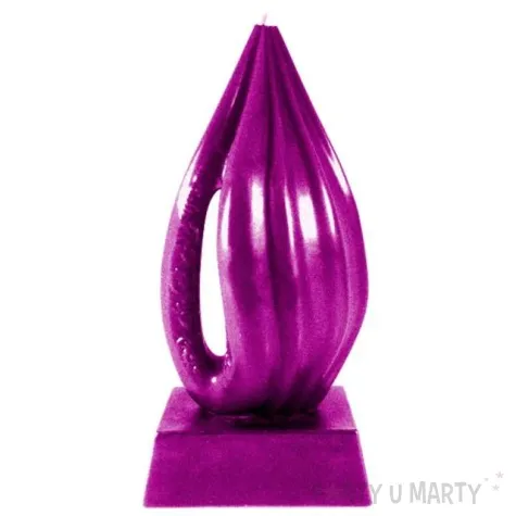 swieca wagina rozowy metalik candellana