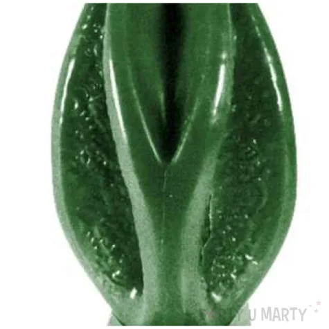 swieca wagina zielony metalik candellana