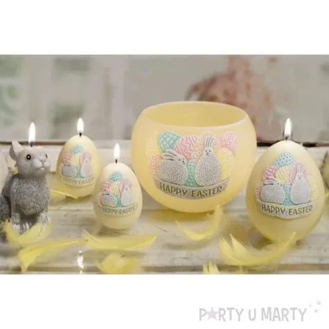 swieca wielkanoc happy easter zolta bartek candles 45 60 mm
