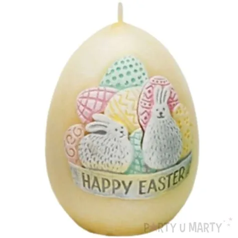 swieca wielkanoc happy easter zolta bartek candles 45 60 mm