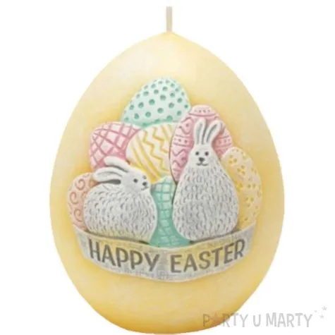 swieca wielkanoc happy easter zolta bartek candles 70 100 mm