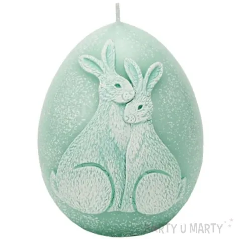 swieca wielkanoc jajko z zajaczkami tiffany bartek candles 100 mm
