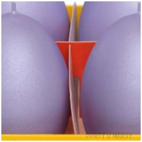 swieca wielkanoc matowe jajka fioletowy bartek candles 60 mm 4 szt