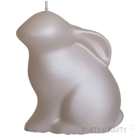 swieca wielkanoc matowy zajaczek cappucino bartek candles 75 mm