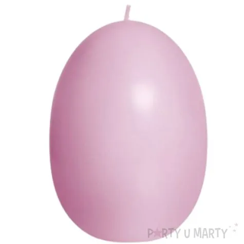 swieca wielkanoc pastelowe jajko rozowy bartek candles 100 mm