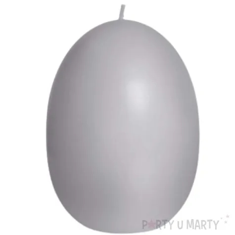 swieca wielkanoc pastelowe jajko szary bartek candles 100 mm