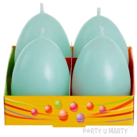 swieca wielkanoc pastelowe jajko tiffany bartek candles 60 mm 4 szt