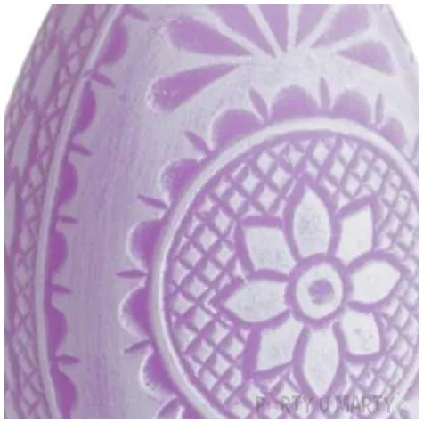 swieca wielkanoc pisanka azurowa fioletowa bartek candles 75 mm