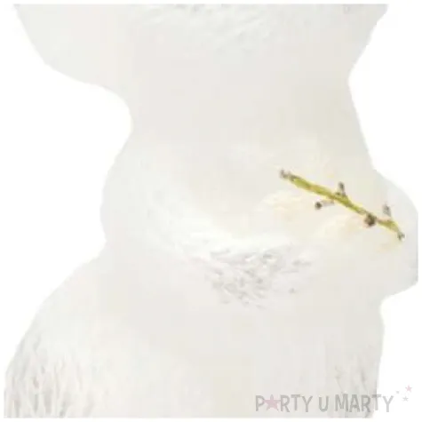 swieca wielkanoc zajac biala bartek candles 140 mm