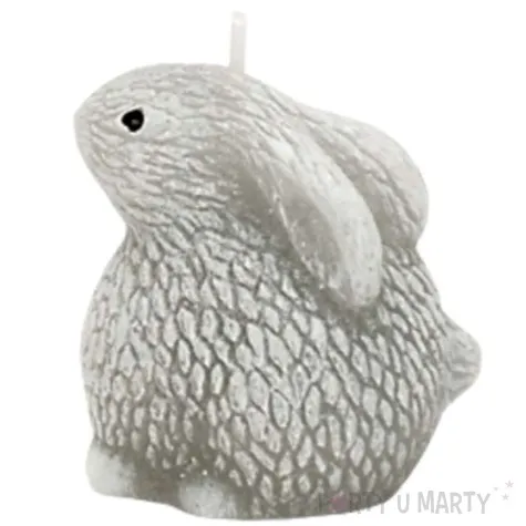 swieca wielkanoc zajaczek szara bartek candles 50 mm