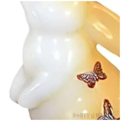 swieca wielkanocna zajac stojacy bialo brazowa adpal 110 mm