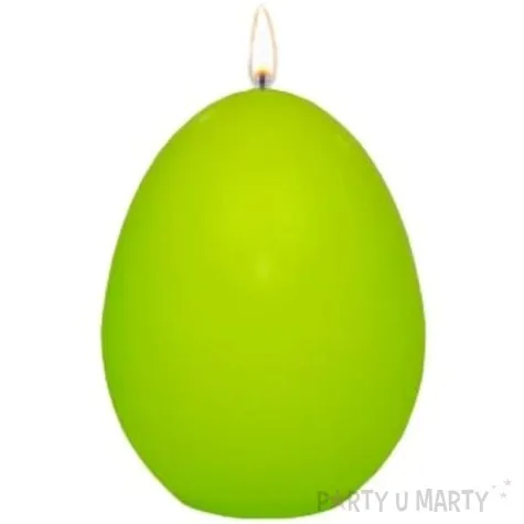 swieca wielkanocne jajko classic zielony mat adpal 9cm