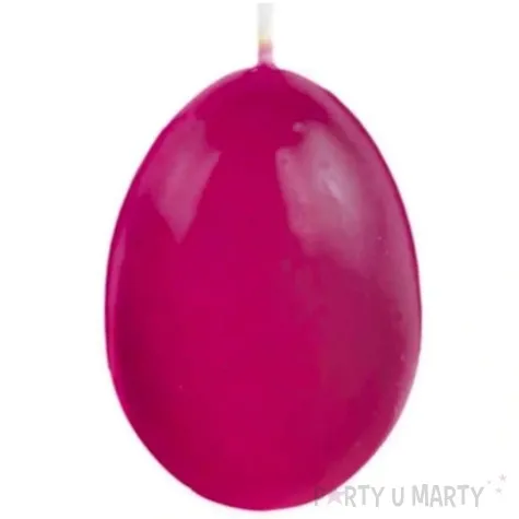 swieca wielkanocne jajko fuksja ciemna bolsius 60 45