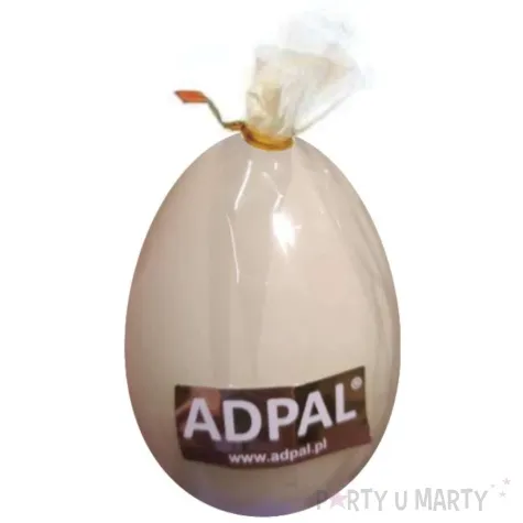 swieca wielkanocne jajko lakierowane kremowe adpal 90 70 mm