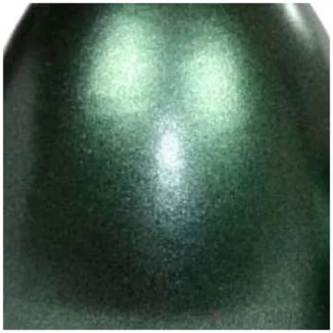 swieca wielkanocne jajko metalic zielona adpal 14cm