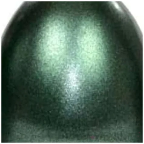 swieca wielkanocne jajko metalic zielona adpal 9cm