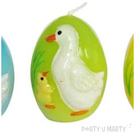 swieca wielkanocne jajko w kaczuszki mix arpex 5 5cm 3szt