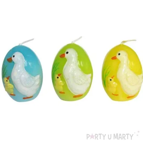 swieca wielkanocne jajko w kaczuszki mix arpex 5 5cm 3szt
