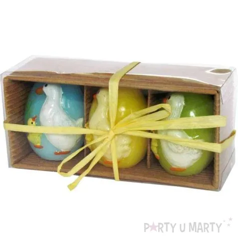 swieca wielkanocne jajko w kroliczki mix arpex 5 5cm 3szt