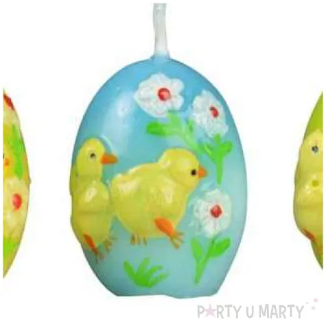 swieca wielkanocne jajko w kurczaczki mix arpex 5 5cm 3szt