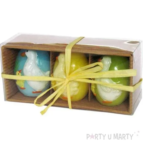 swieca wielkanocne jajko w kurczaczki mix arpex 5 5cm 3szt