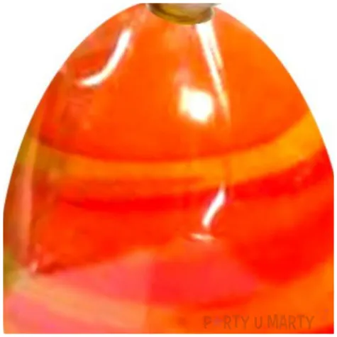 swieca wielkanocne jajko w paski pomaranczowa arpex 6cm