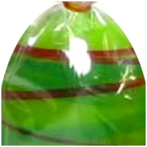 swieca wielkanocne jajko w paski zielona arpex 6cm