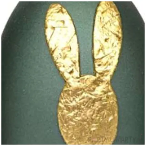 swieca wielkanocne jajko z kroliczkiem zielona adpal 9cm