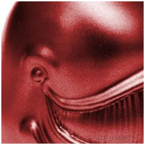 swieca wieloryb metaliczna czerwona candellana