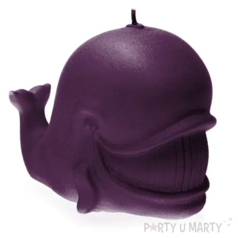 swieca wieloryb perlowa fioletowa ciemna candellana